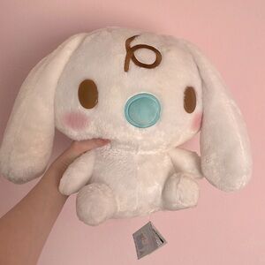 Jumbo Milk Plush Sanrio Cinnamorolls friend (used gently) with Tags. RARE cutie